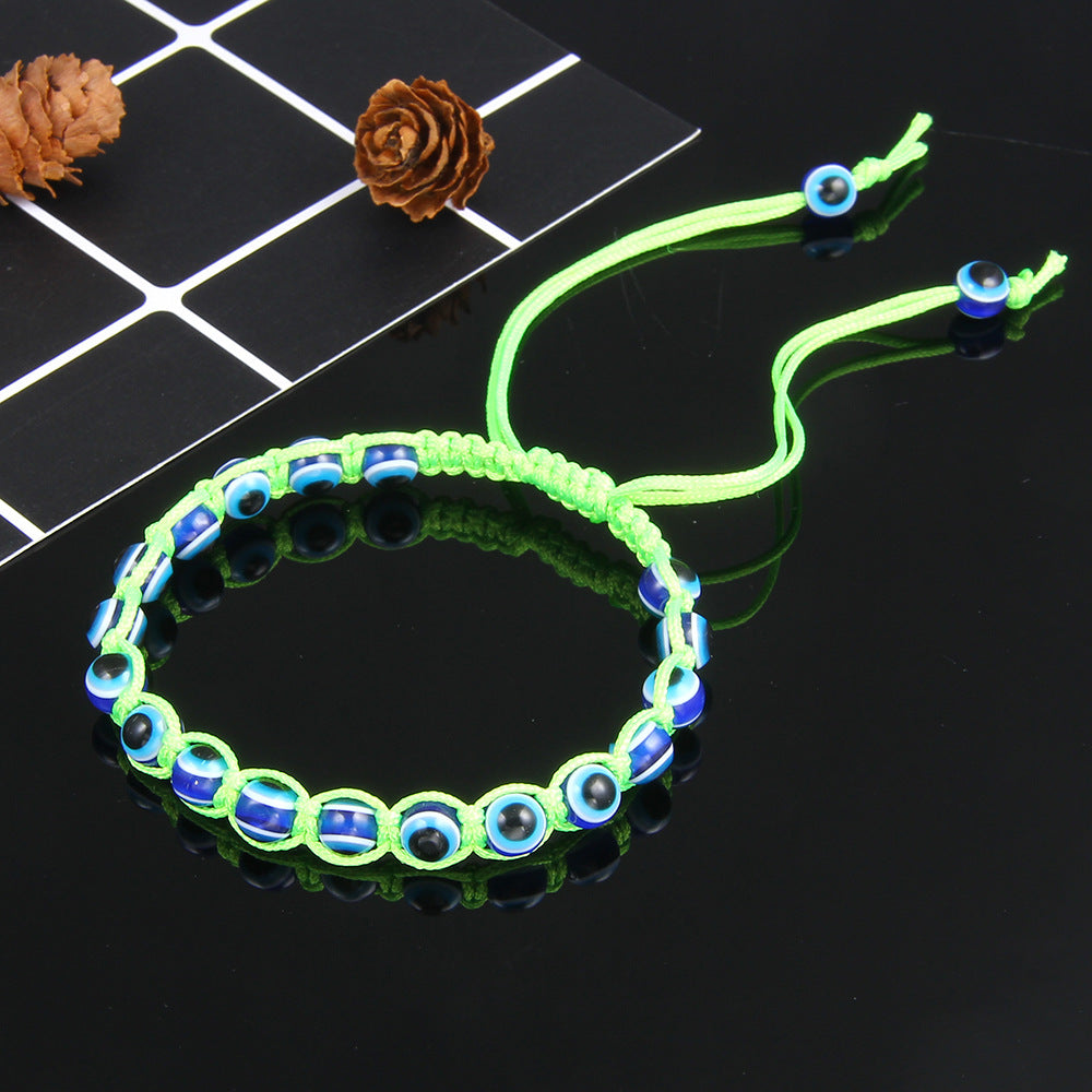 Wholesale Devil Eye Braided Cord Bracelet